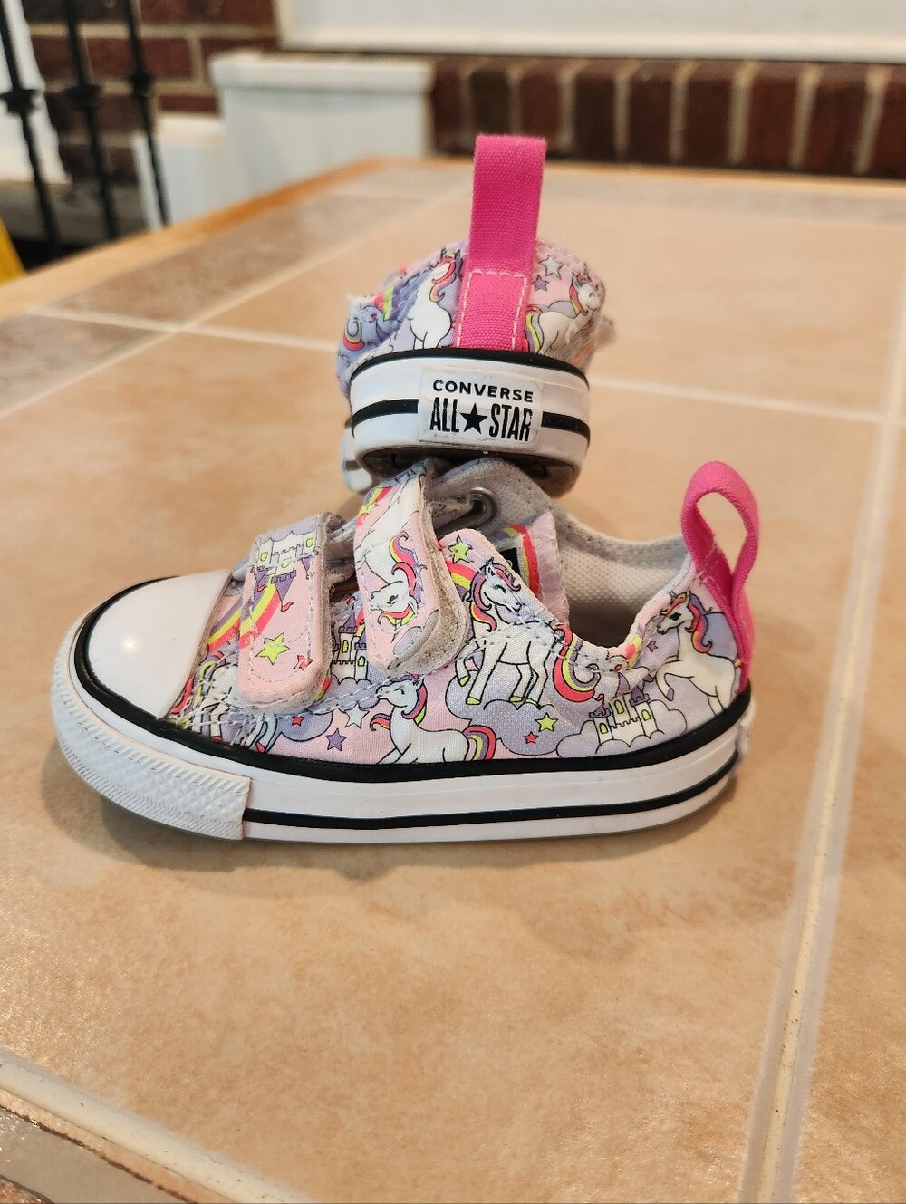 5c Girls Unicorn Converse Sneakers